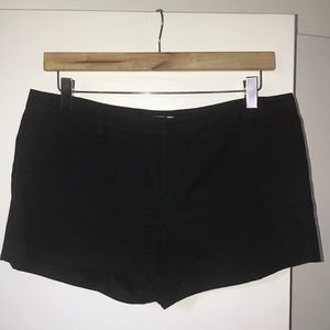 Prada short shorts in black floral pattern